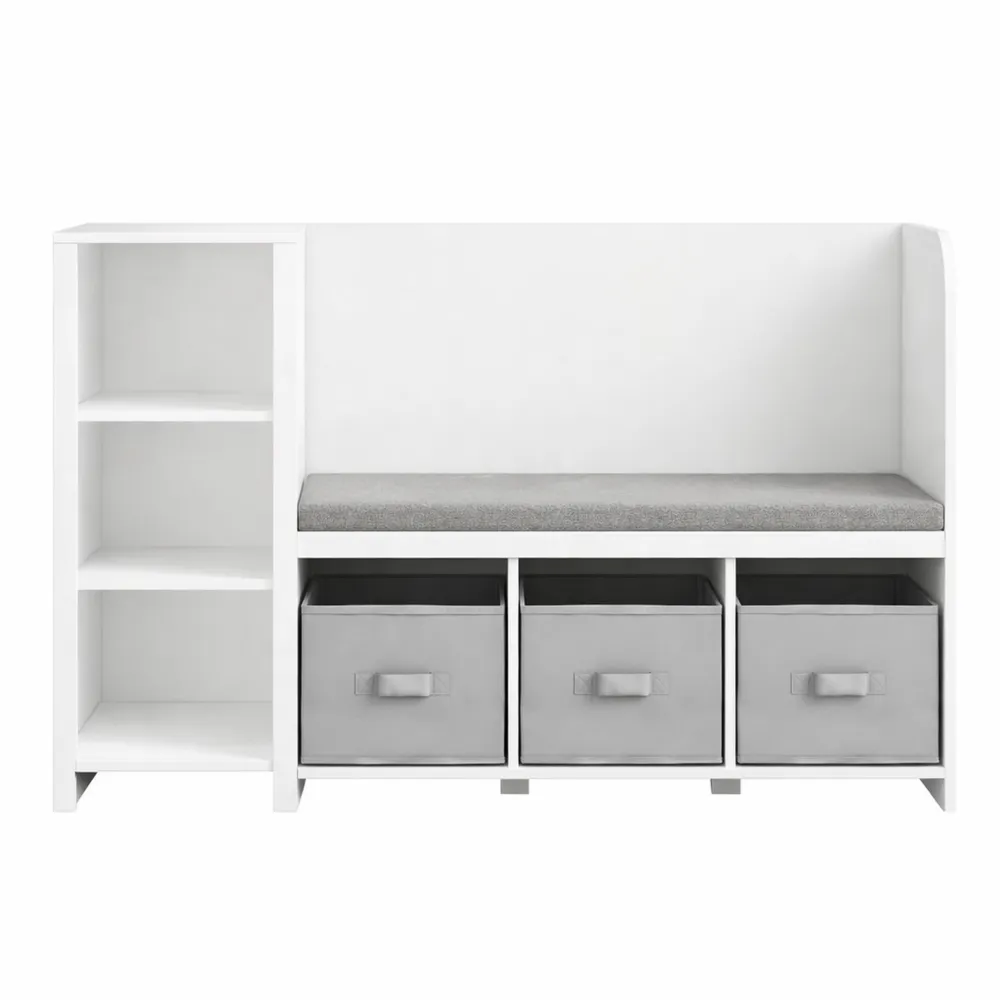 Meuble de Rangement pour Enfants avec Banc et Coussin Confortable-Nestglanzs