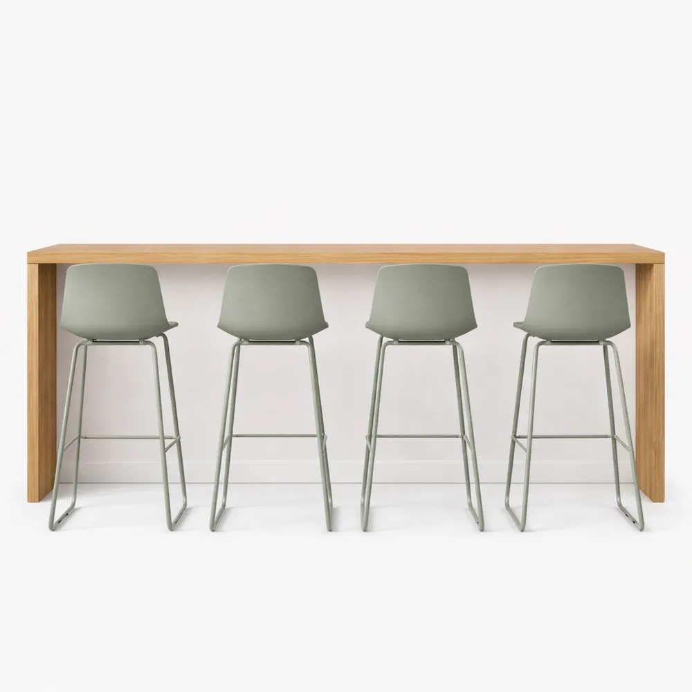 Tabourets de Bar Confortables avec Dossier Ergonomique, Lot de 4-Heimnestls