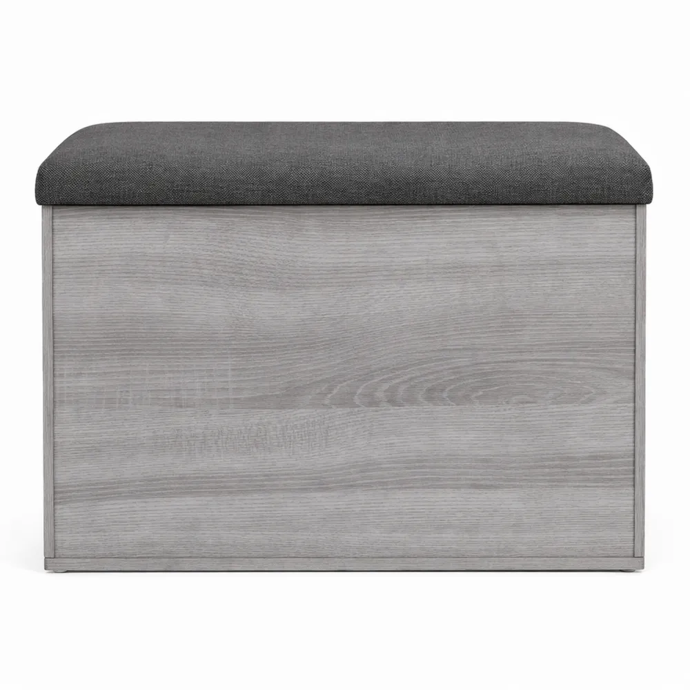 Coffre de Rangement avec Coussin pour Jouets et Vêtements-Heimnestls