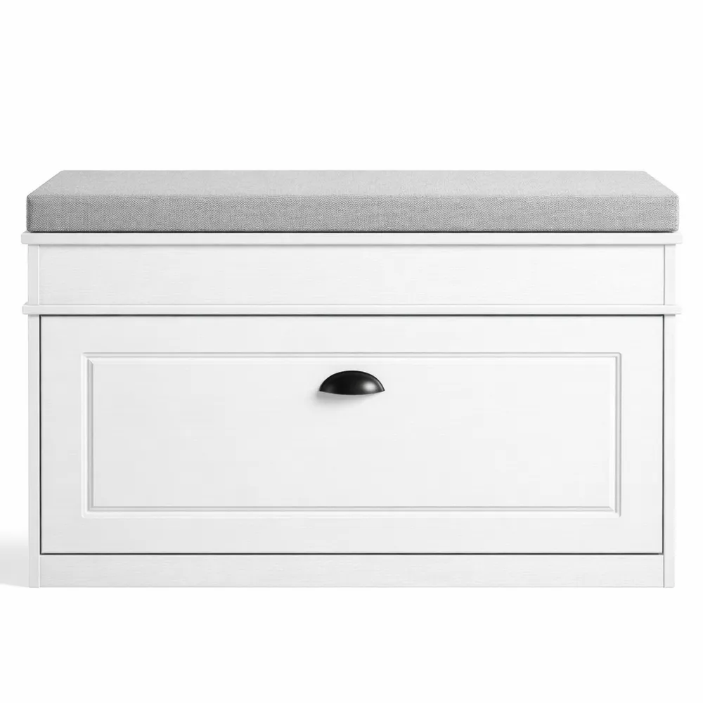 Banc de rangement à chaussures avec coussin et compartiment-Heimnestls