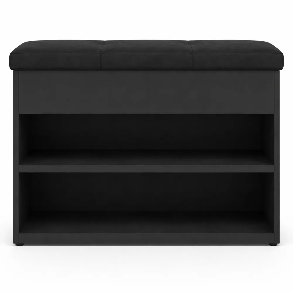 Banc de Rangement pour Chaussures avec Coussin et Étagère-Heimnestls