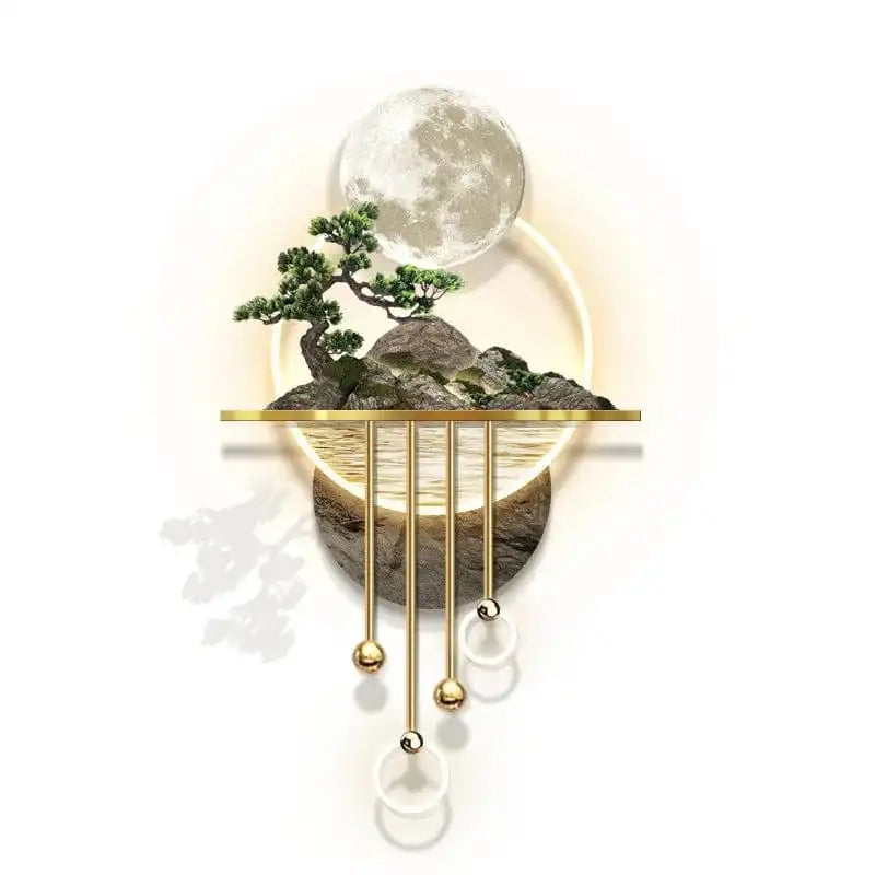 3D Wall Decoration - Moon Wall Decor LED Lamp