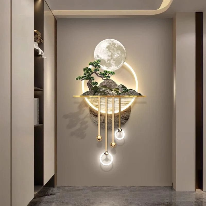 3D Wall Decoration - Moon Wall Decor LED Lamp