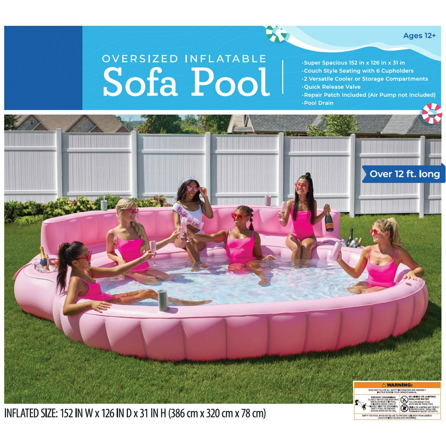 Oversized Inflatable Sofa Pool