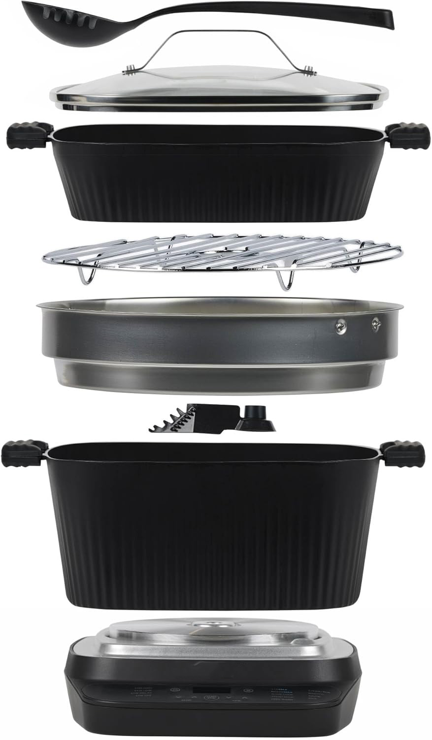 7.5 Quart Digital Multi-Cooker with Automatic Paddle to Stir and Shred