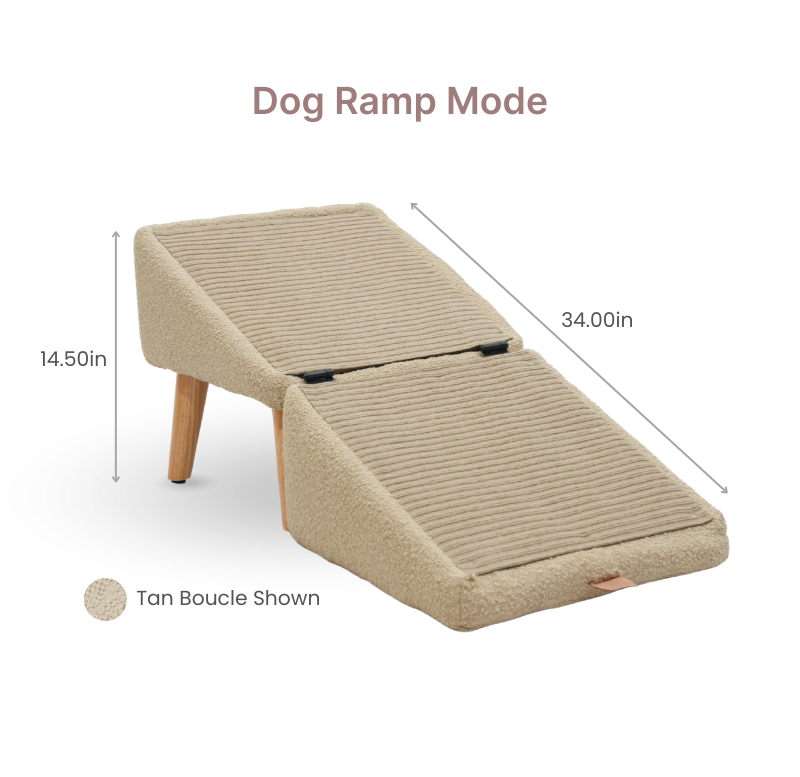 Split Ottoman Dog Ramp