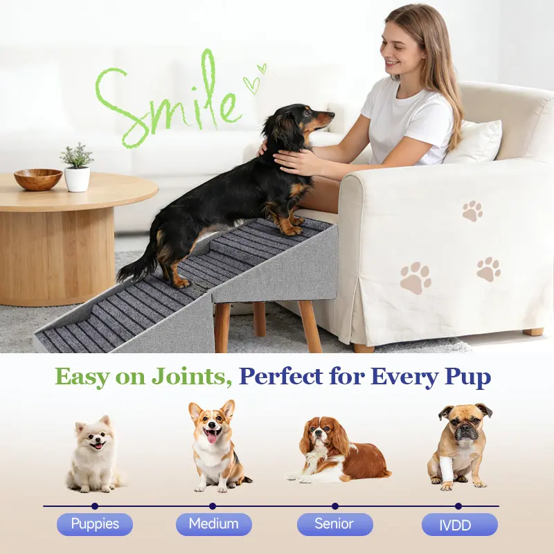 17'' Dog Stairs Ramp for Couch | for Senior,Small, Medium Dogs, Dachshund