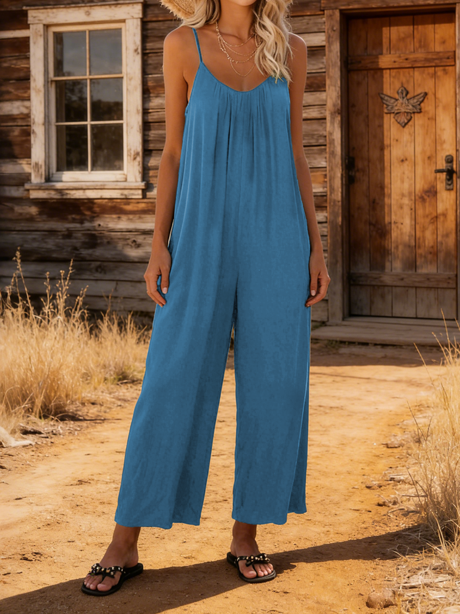 Women's Casual Suspender Jumpsuit-S.fashion