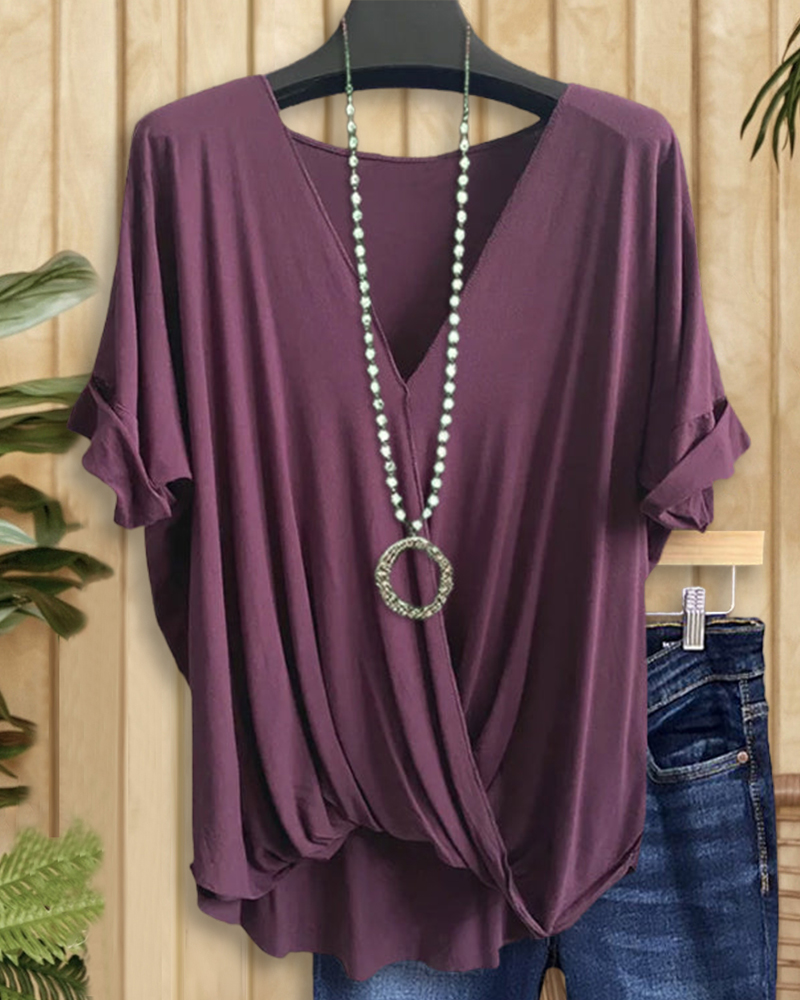 Cross My Heart Top in Purple-S.fashion