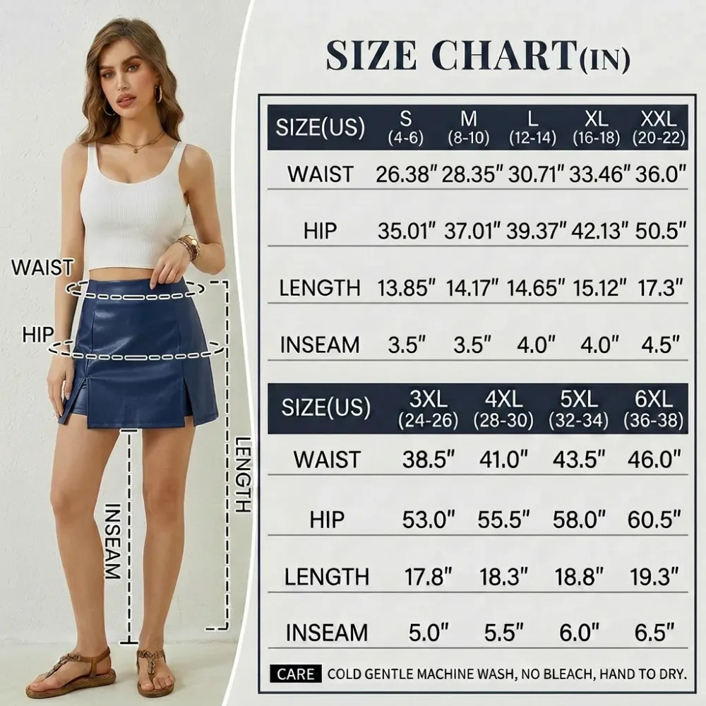 🔥Ending Soon – Grab Yours! Wome's Solid Color Zipper Split Hem High Waist Skirt Shorts