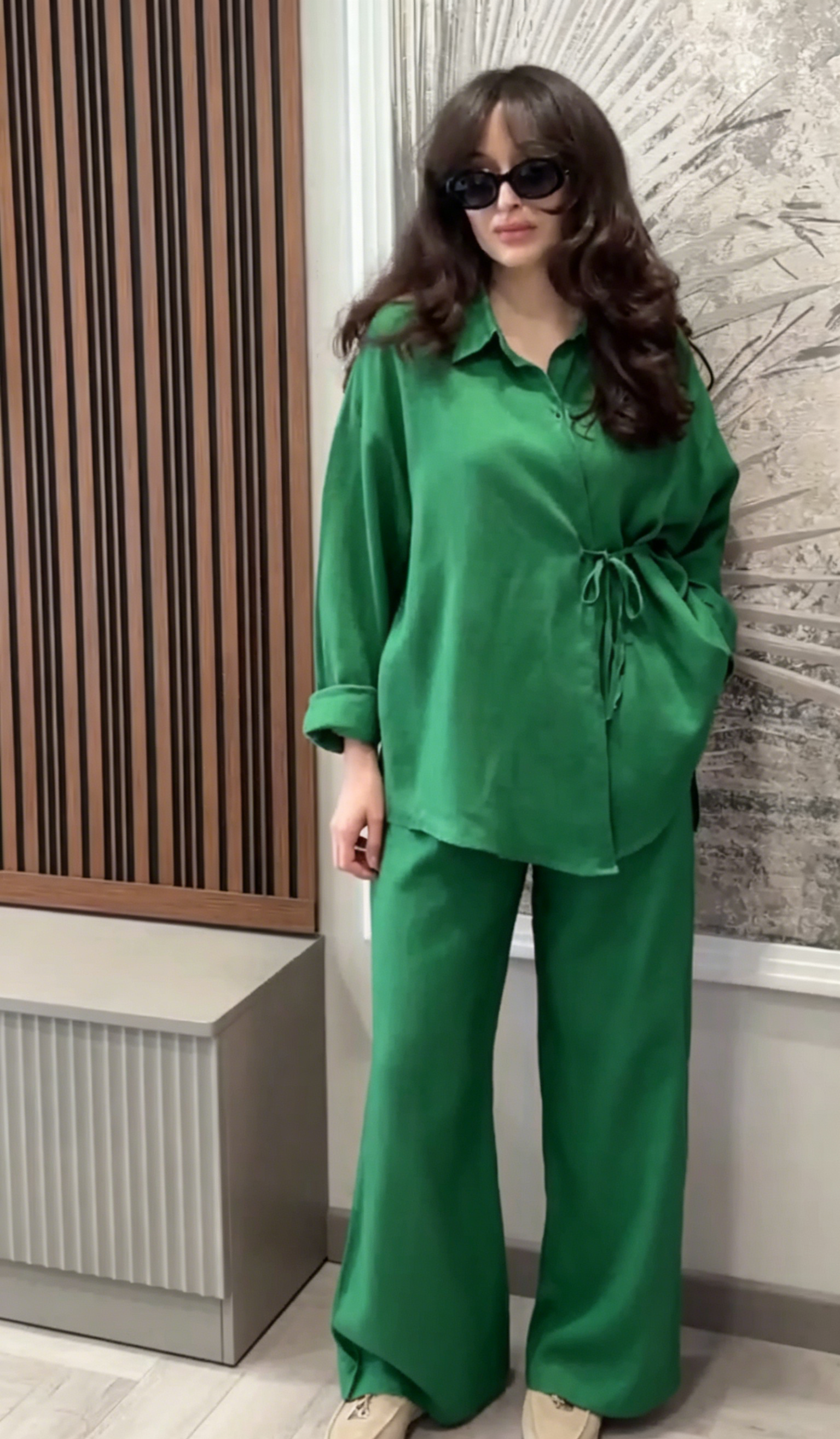 🌿100% Brand New Linen🔥 Women's Linen Cotton Two-Piece Set