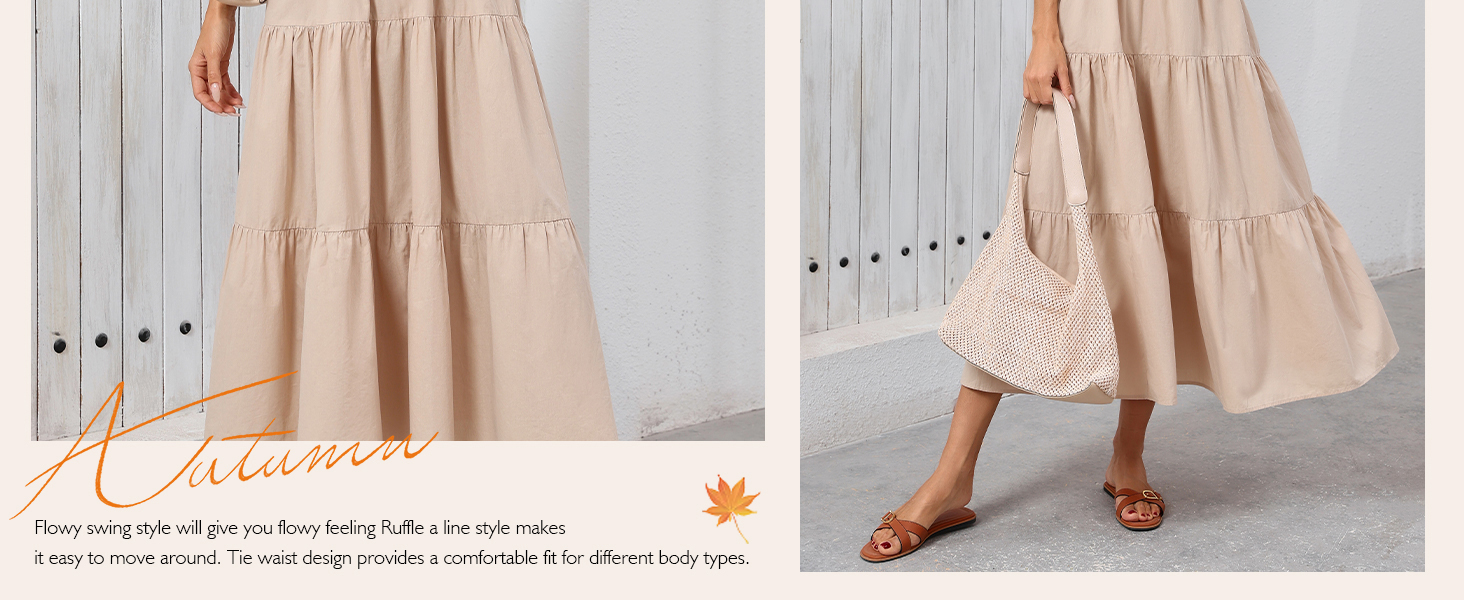 Long dresses with pockets
