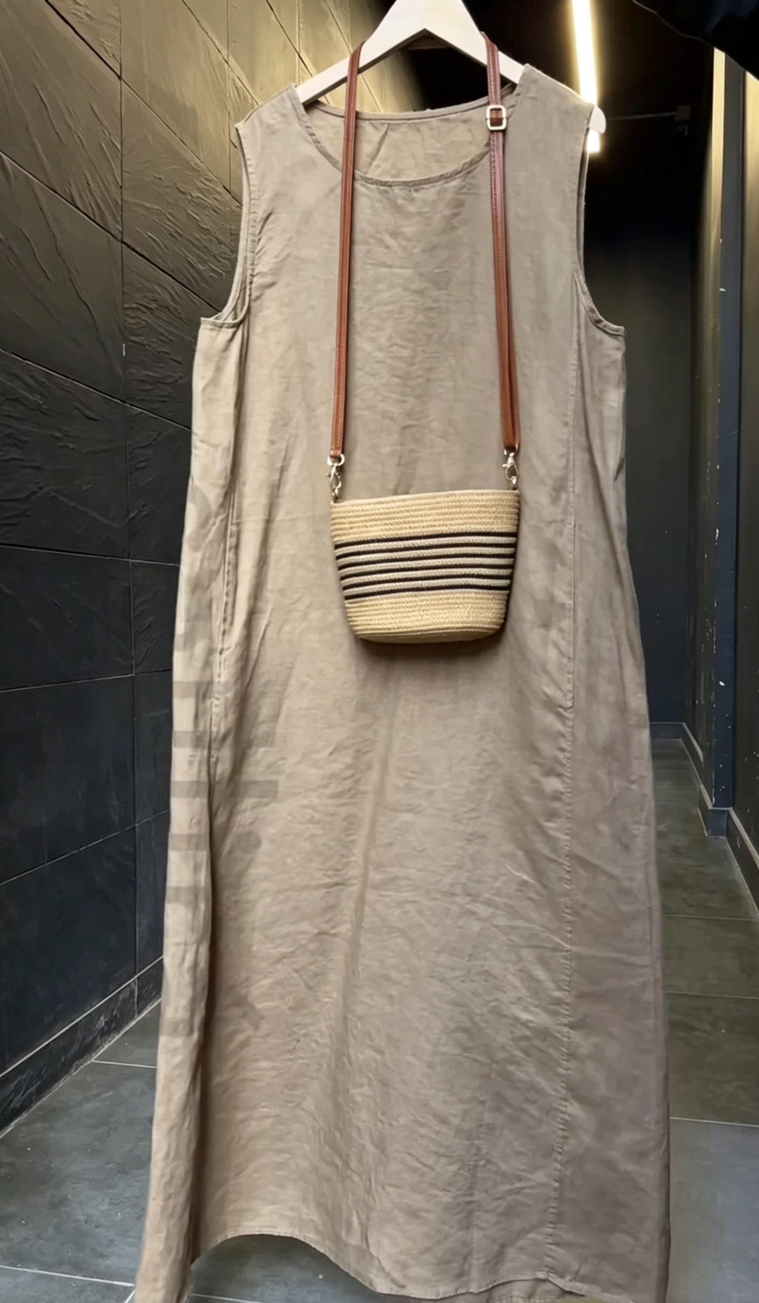 🌿New Linen🔥Women's sleeveless cotton and linen dress