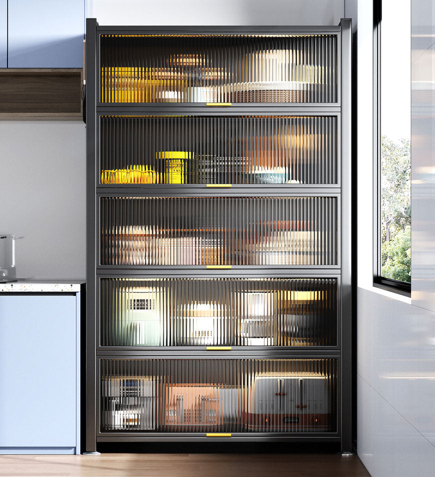 6 Tier Upgrade Large Metal Kitchen Pantry Storage Cabinet