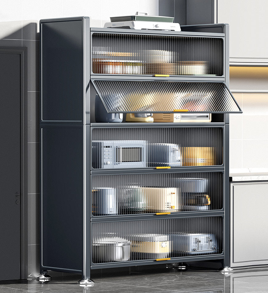 6 Tier Upgrade Large Metal Kitchen Pantry Storage Cabinet