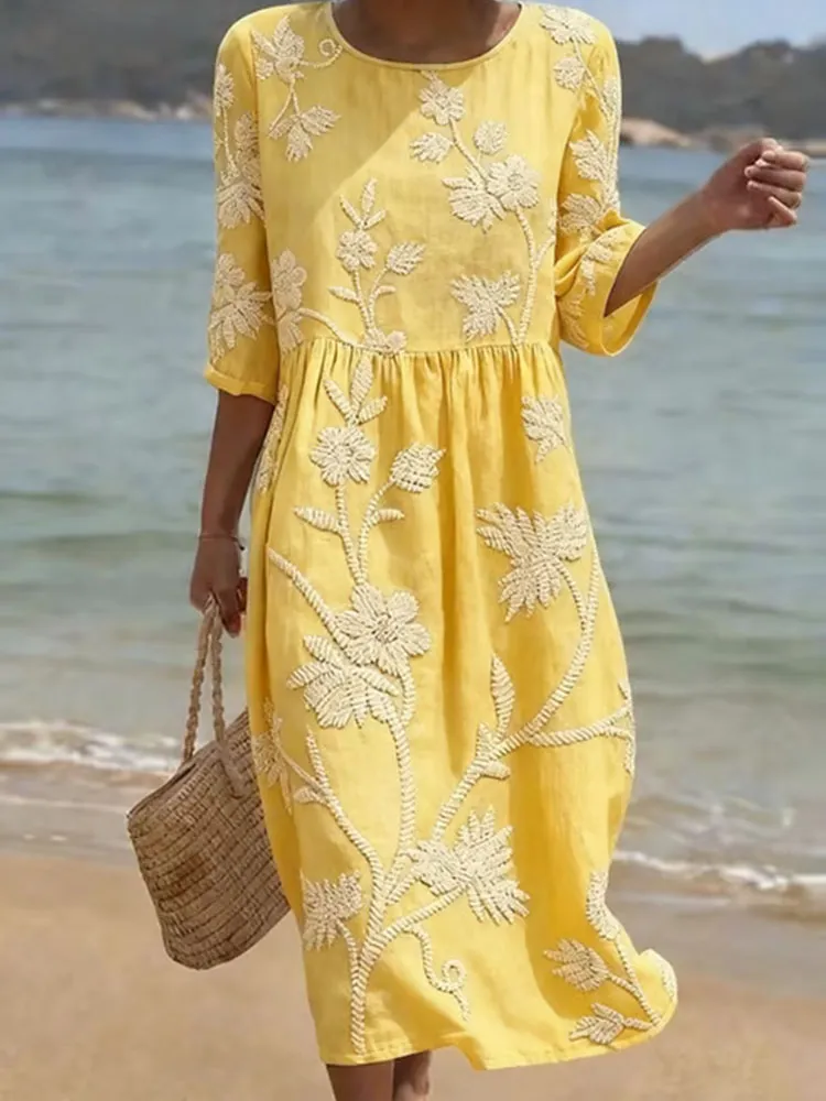 Women'S Casual Daily Floral Art Printed Dress