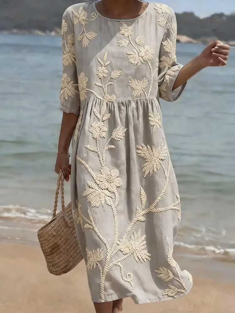Women'S Casual Daily Floral Art Printed Dress