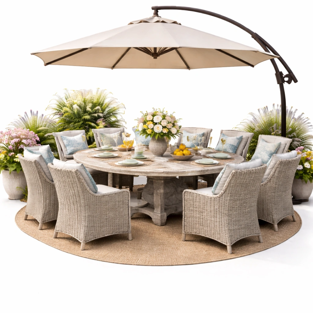 Gartentisch-und-Stuhlset