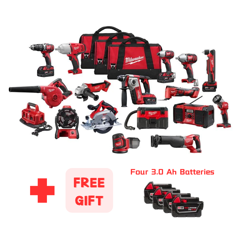 M18 18-Volt Lithium-Ion Cordless Combo Tool Kit (16-Tool)