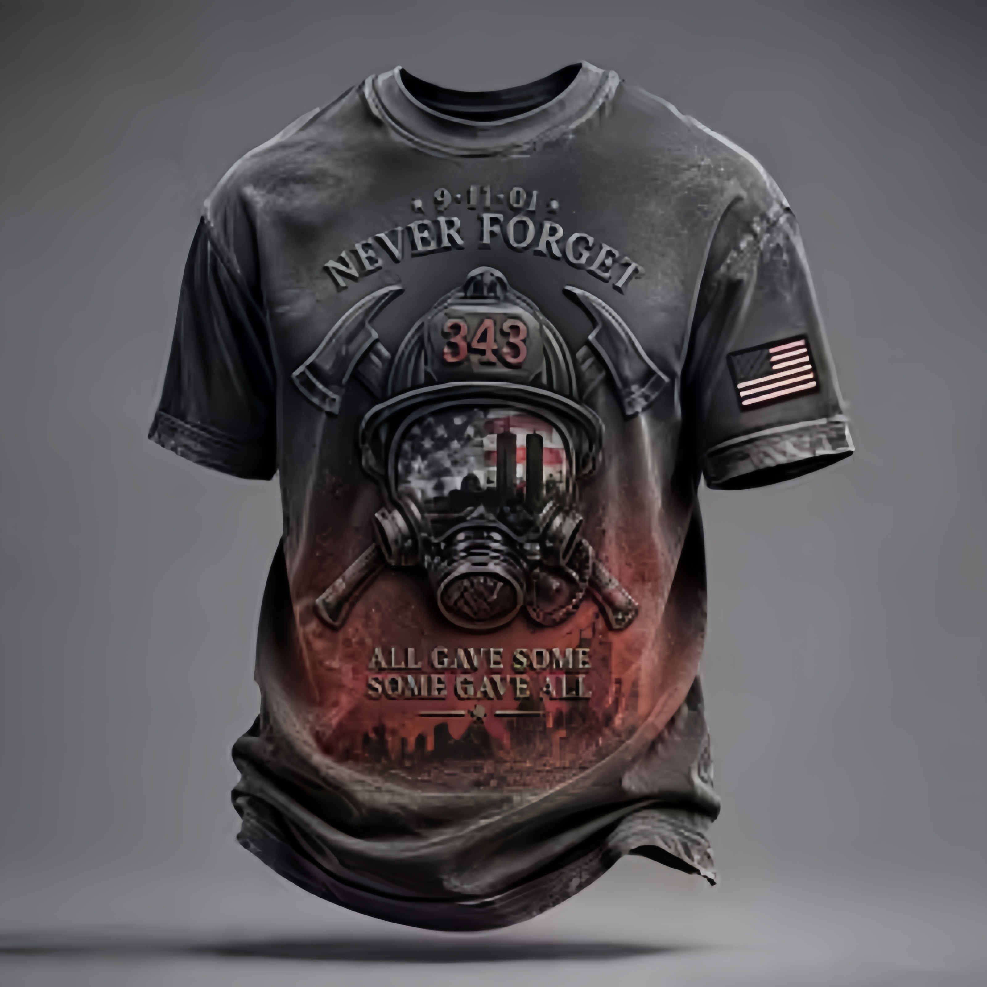 Never Forget 343 Memorial T-Shirt Collection – 9/11 Tribute Graphic Tees