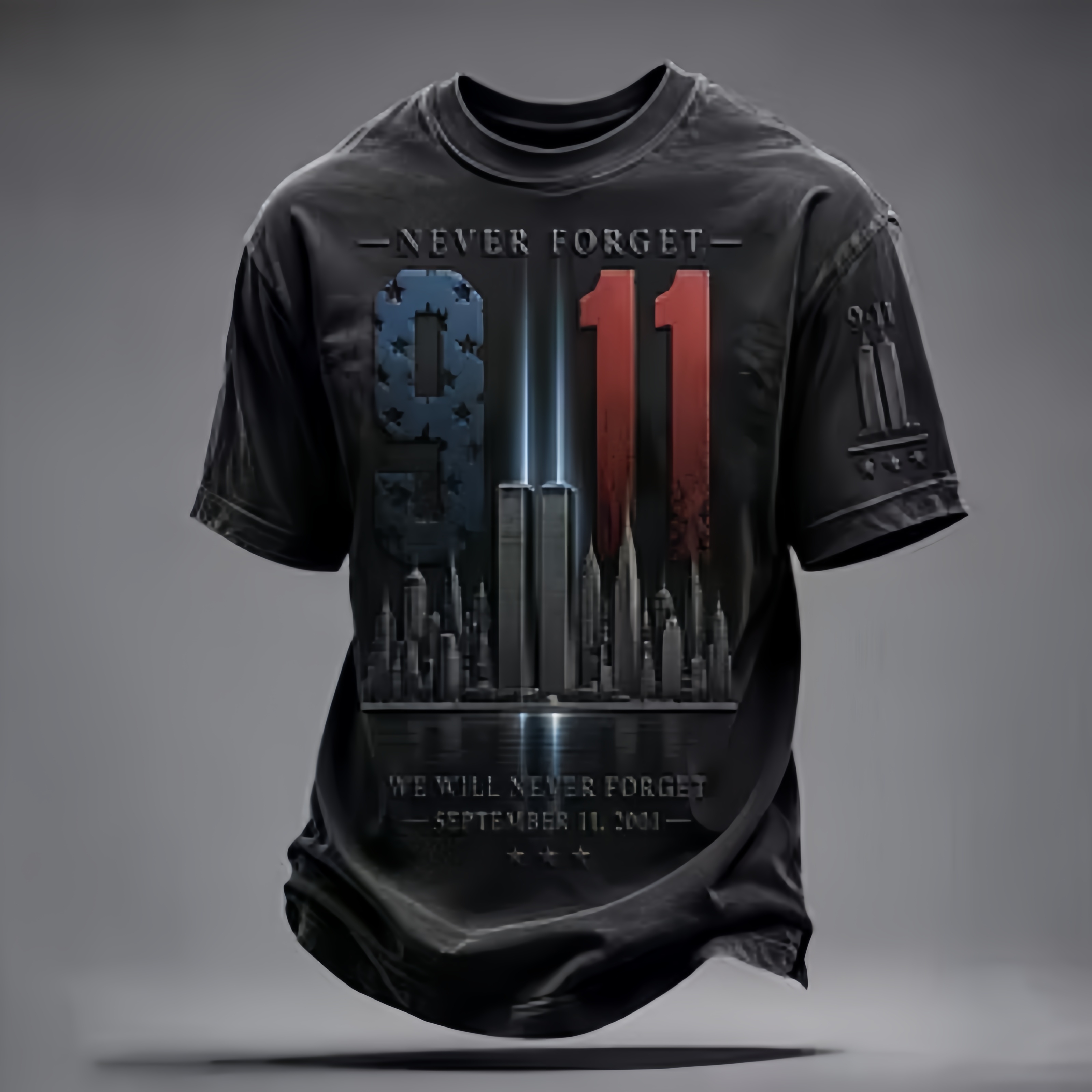 Never Forget 343 Memorial T-Shirt Collection – 9/11 Tribute Graphic Tees