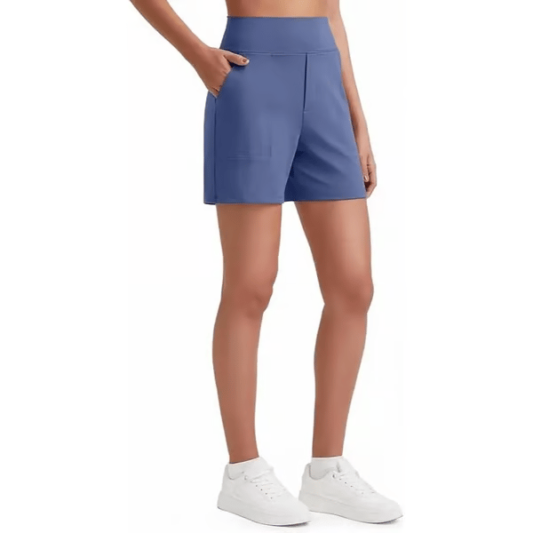 High Waisted Yoga Bermuda Shorts | Women Casual Activewear