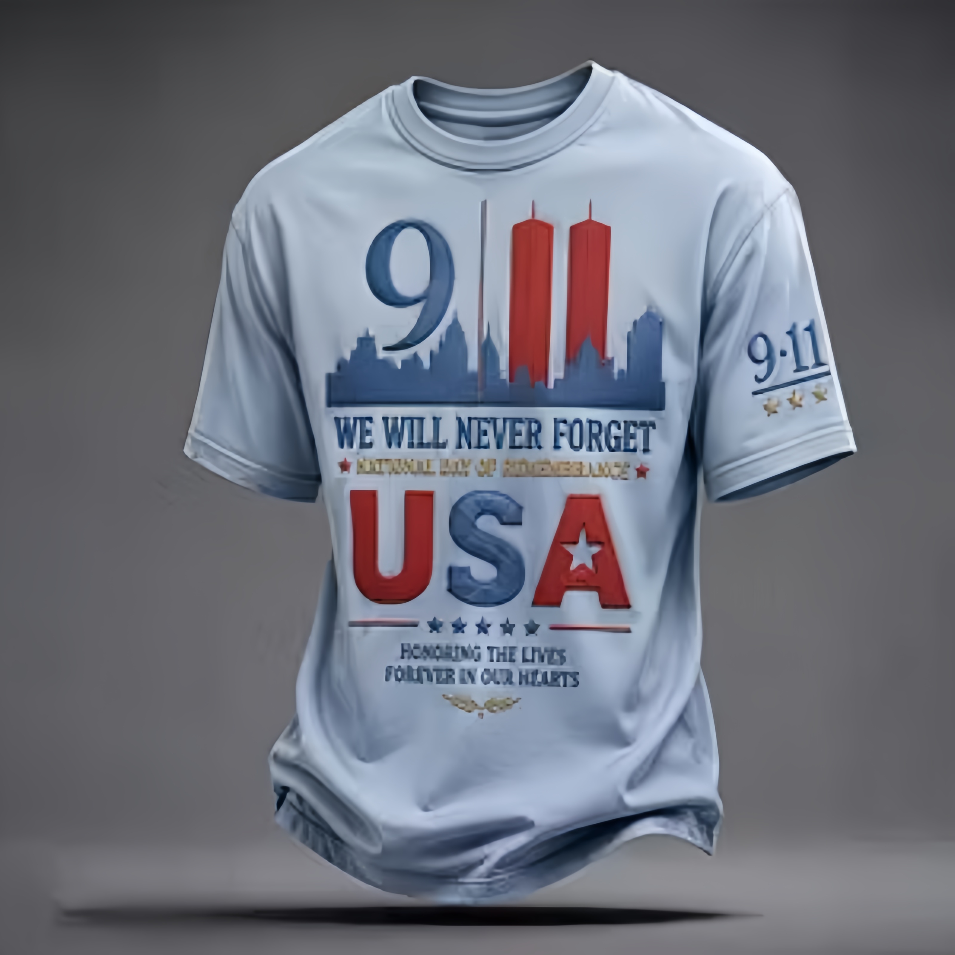 Never Forget 343 Memorial T-Shirt Collection – 9/11 Tribute Graphic Tees