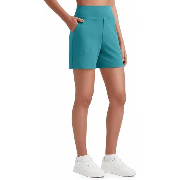 High Waisted Yoga Bermuda Shorts | Women Casual Activewear