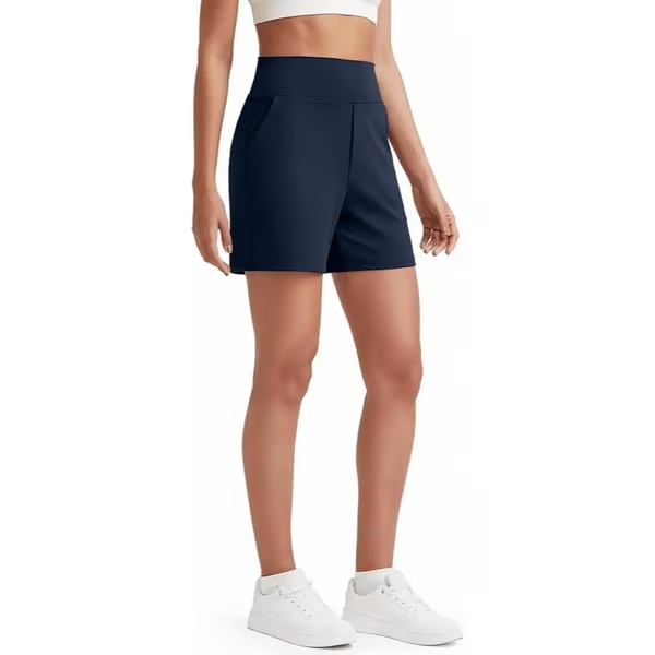 High Waisted Yoga Bermuda Shorts | Women Casual Activewear
