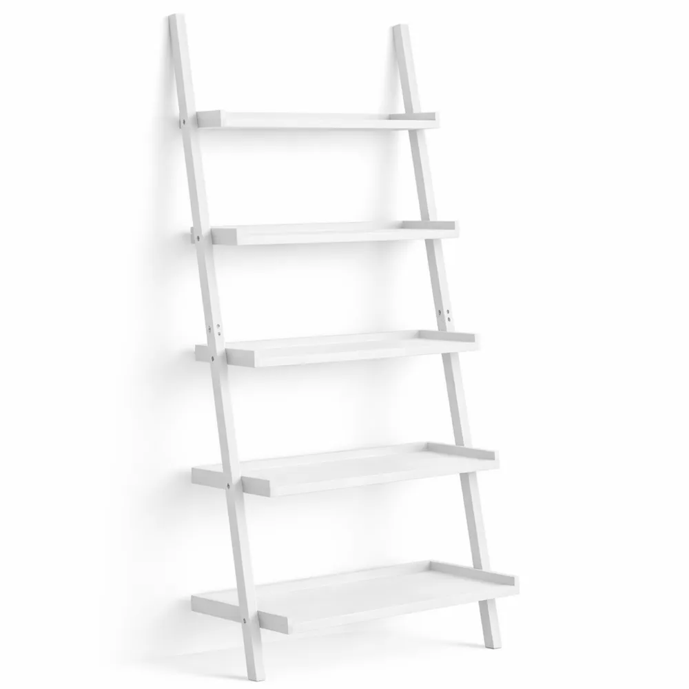 Scaffalatura a 5 Ripiani in Legno per Soggiorno e Cucina