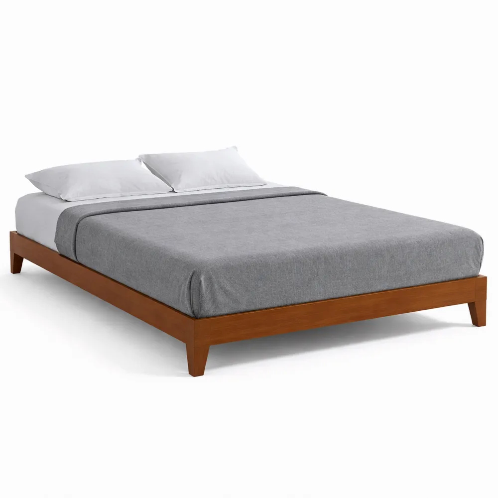 Letto Piattaforma Legno Deluxe 140x190 cm con Doghe