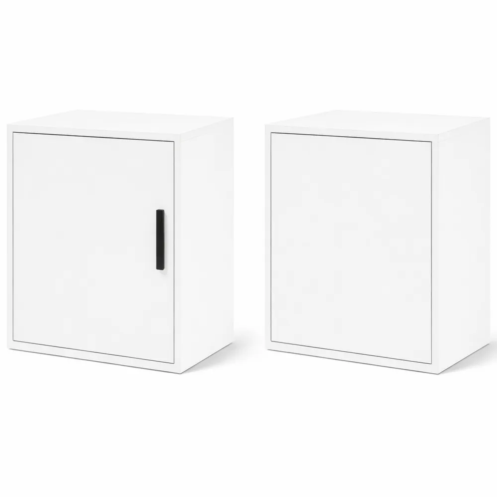 Armadi a Muro Garage Bianchi in Legno Multistrato