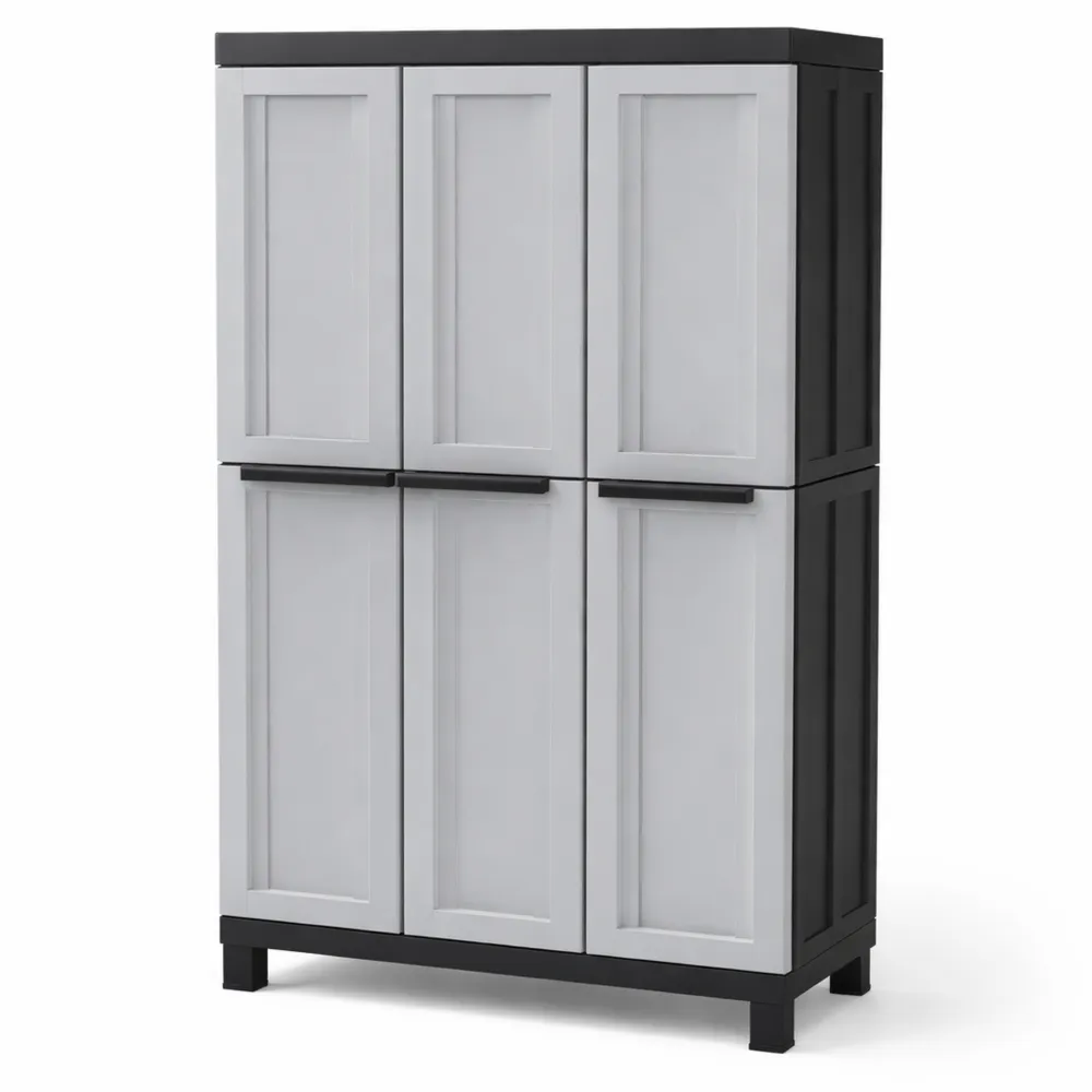 Armadio Multifunzione a 3 Ante con Portascope per Interno ed Esterno