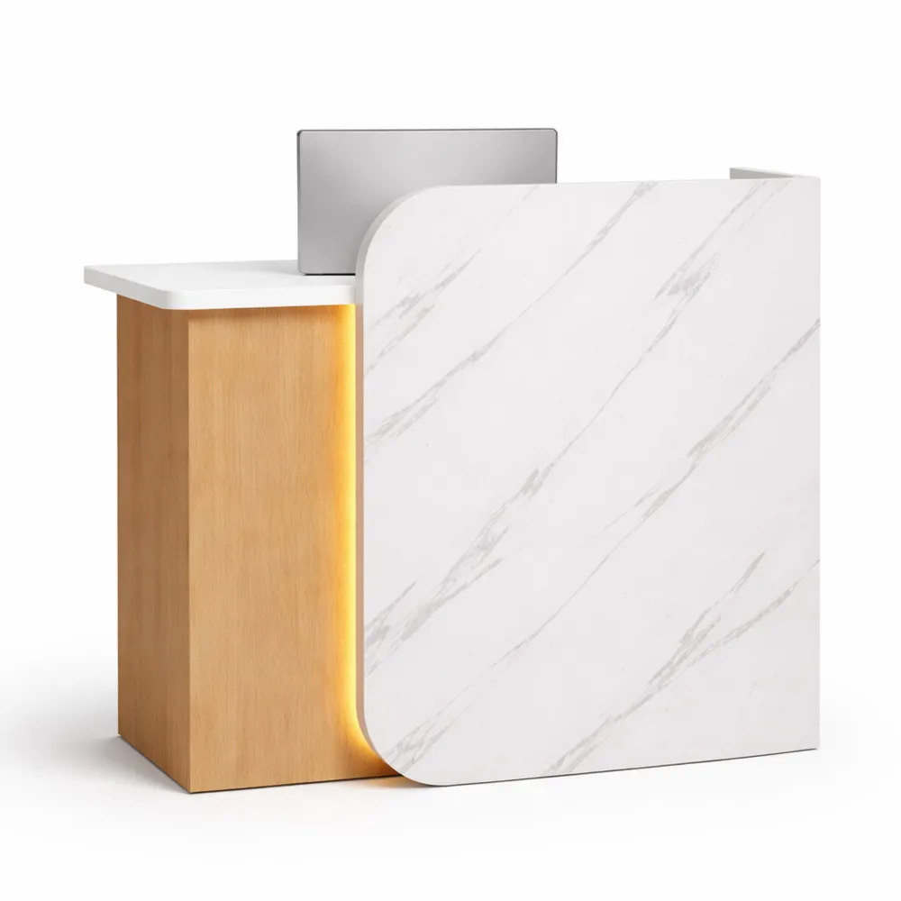 Banco reception elegante e funzionale per spazi professionali