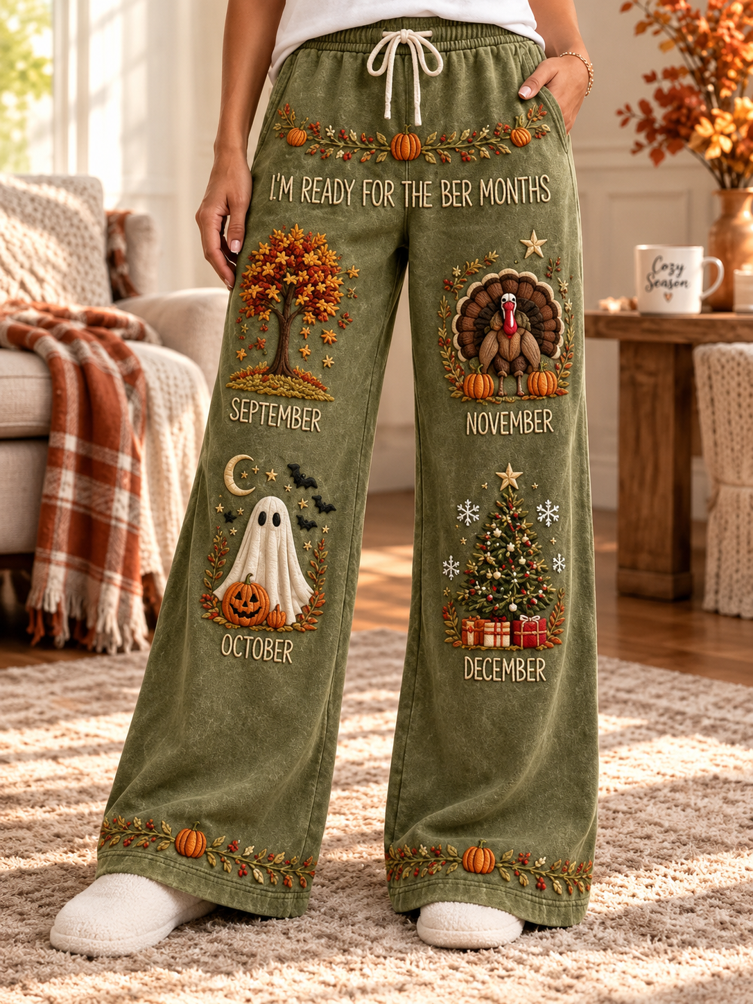 Women'S Wear: I'M Ready For Ber Month! Print Trousers