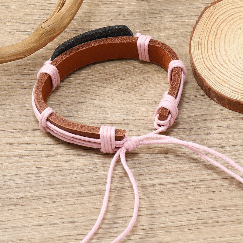 Vintage Hippie Vibe Peace Braid Bracelet