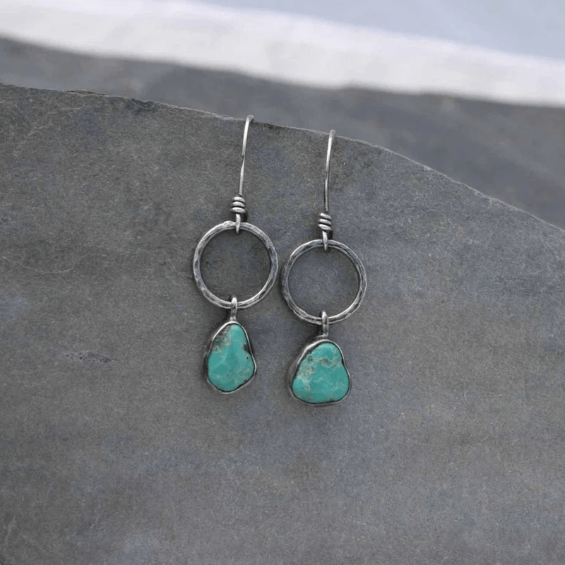 Vintage Round Metal Simple Earrings