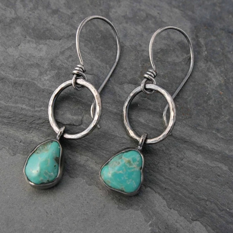 Vintage Round Metal Simple Earrings
