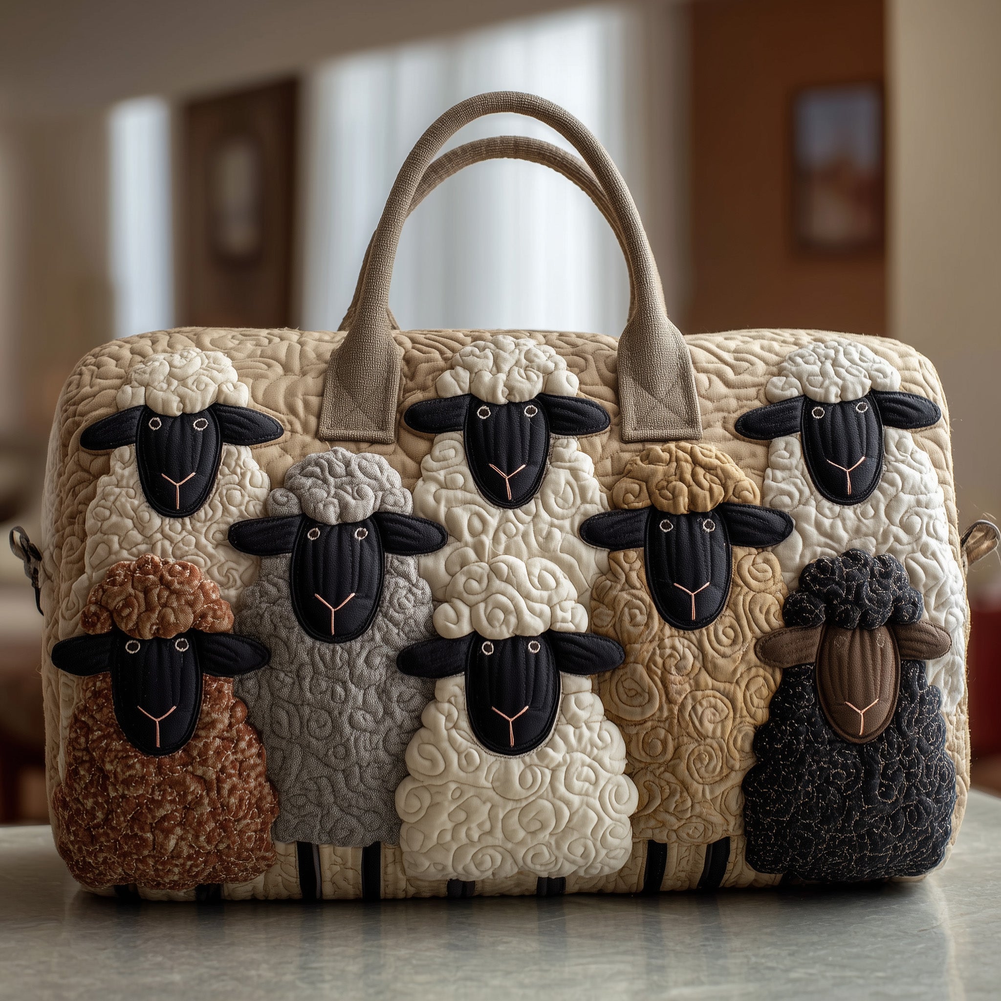Sheep Serenity Quilted Duffle Bag GFTOHD8574