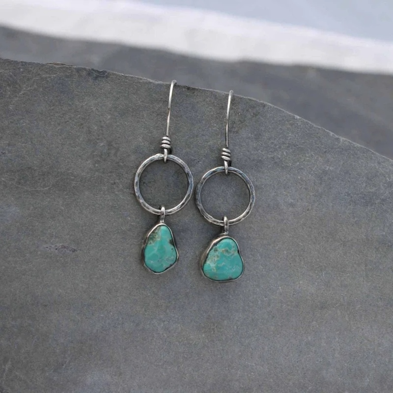 Vintage Round Metal Simple Earrings