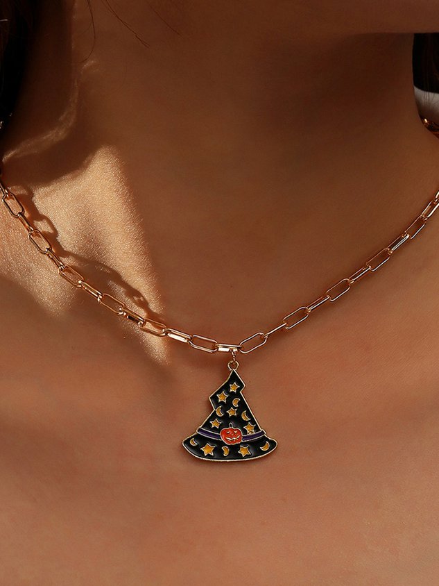 Personalized Halloween Alloy Necklace