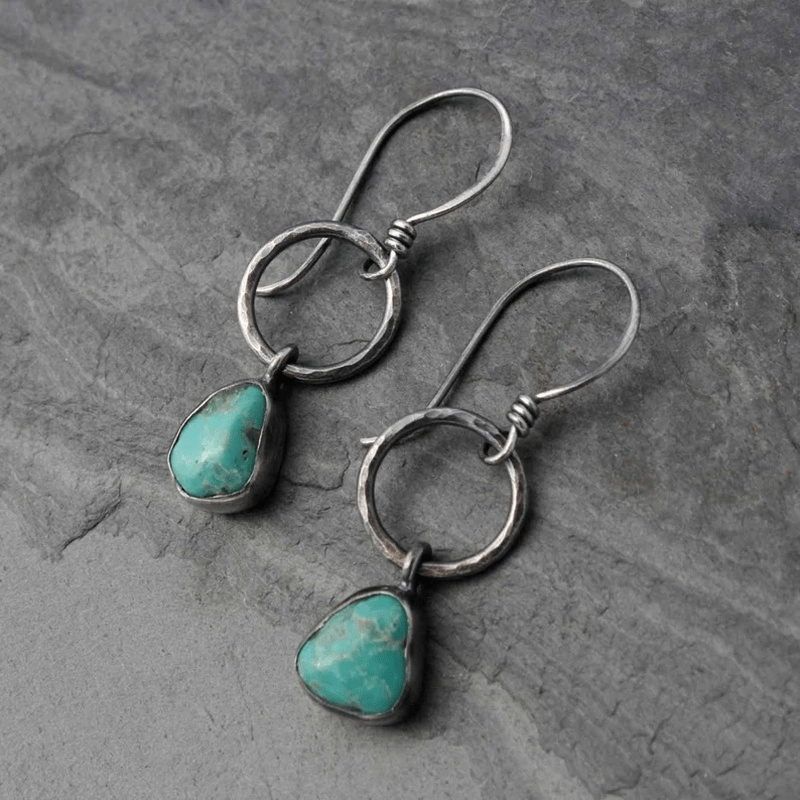Vintage Round Metal Simple Earrings
