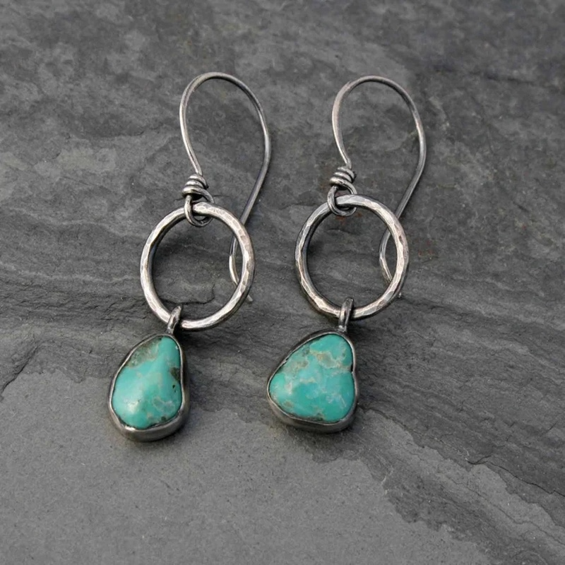 Vintage Round Metal Simple Earrings