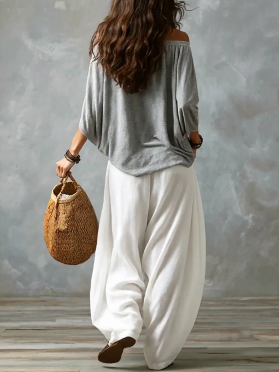 Casual & Stylish "buttery-soft" Cotton Two-piece Set
