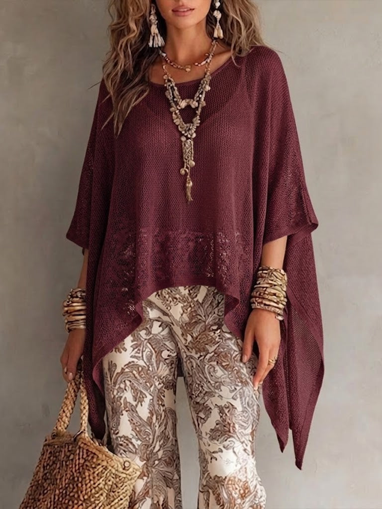 Loose And Cozy Knitted Top