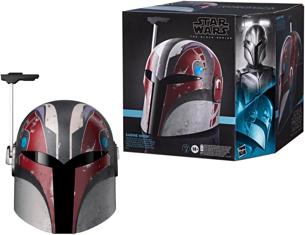 STAR WARS The Black Series Sabine Wren Premium Electronic Helmet with Advanced LED Effects, Ages 14 and Up