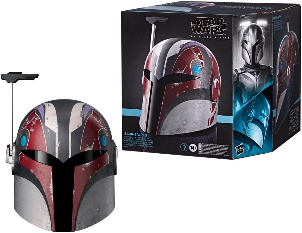 STAR WARS The Black Series Sabine Wren Premium Electronic Helmet with Advanced LED Effects, Ages 14 and Up