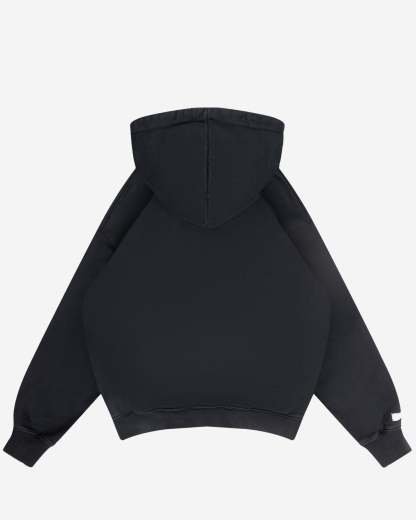 VINTAGE BLACK HOODIE-Fineriform