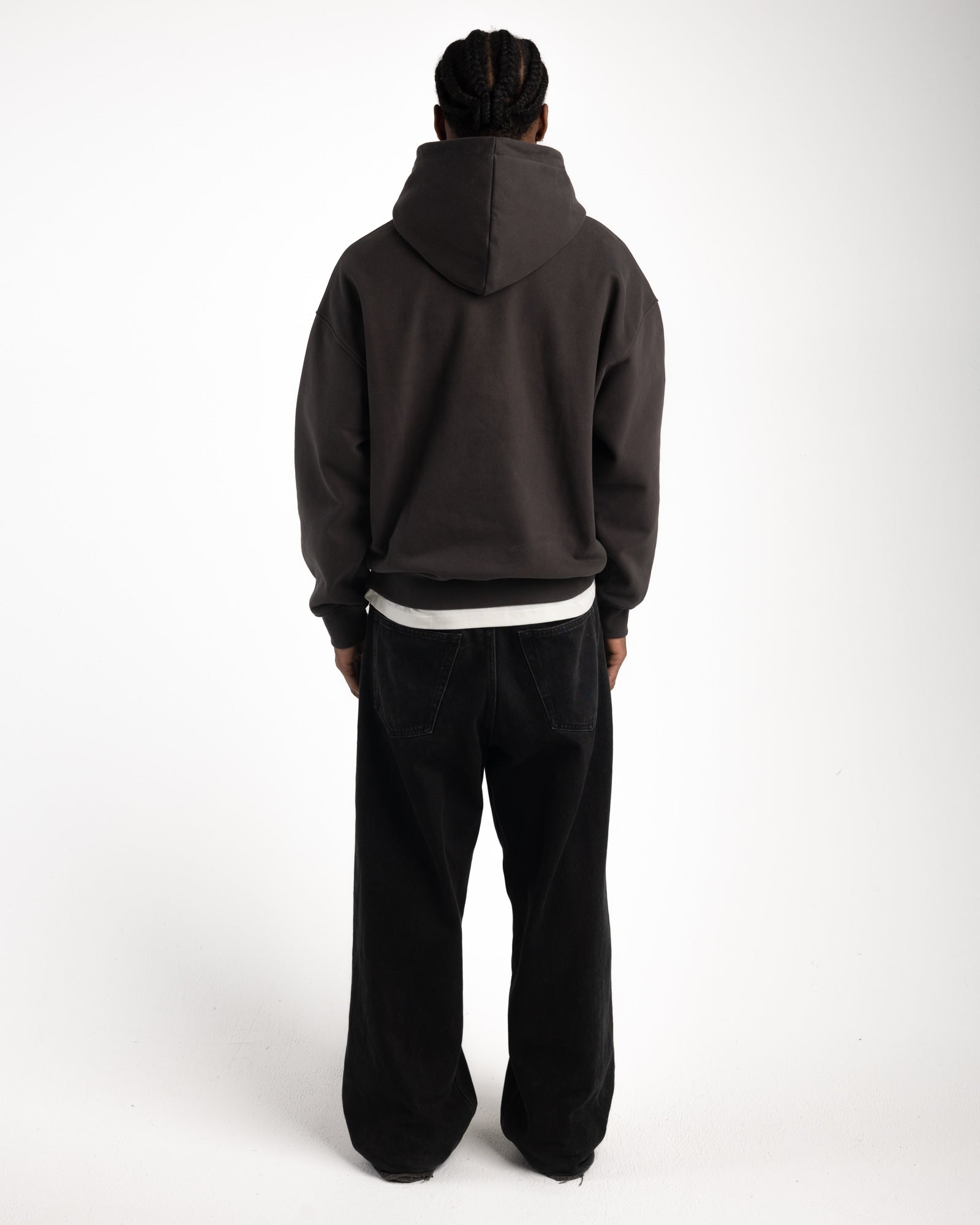 MATTE BROWN HOODIE-Fineriform