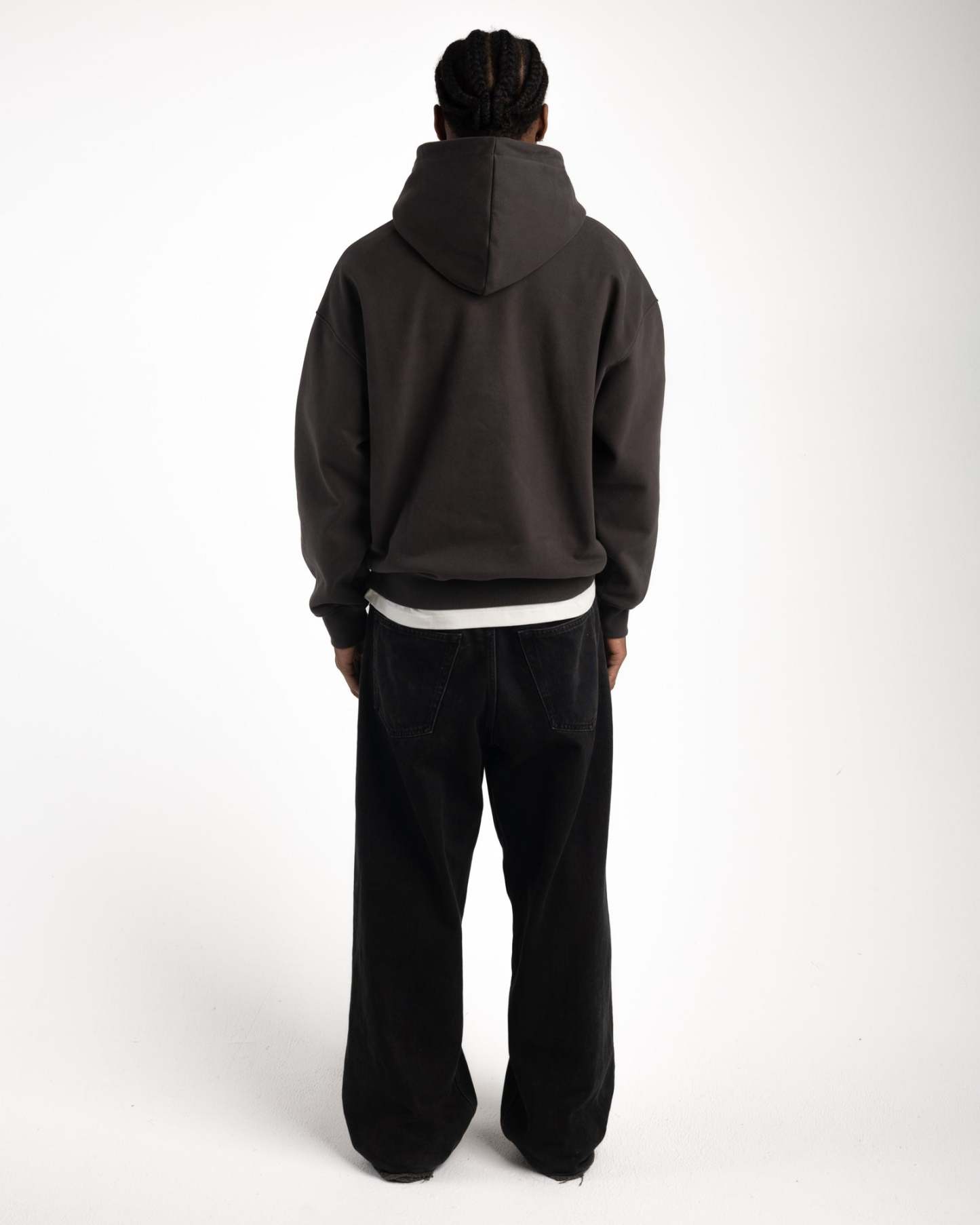 MATTE BROWN HOODIE-Fineriform